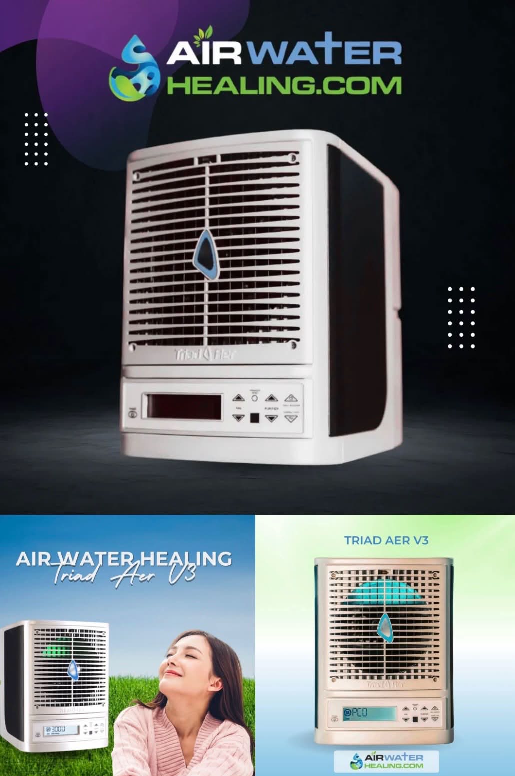 Air Water Healing - Triad Aer V3 Air Purifier - Remove toxins in the air and water