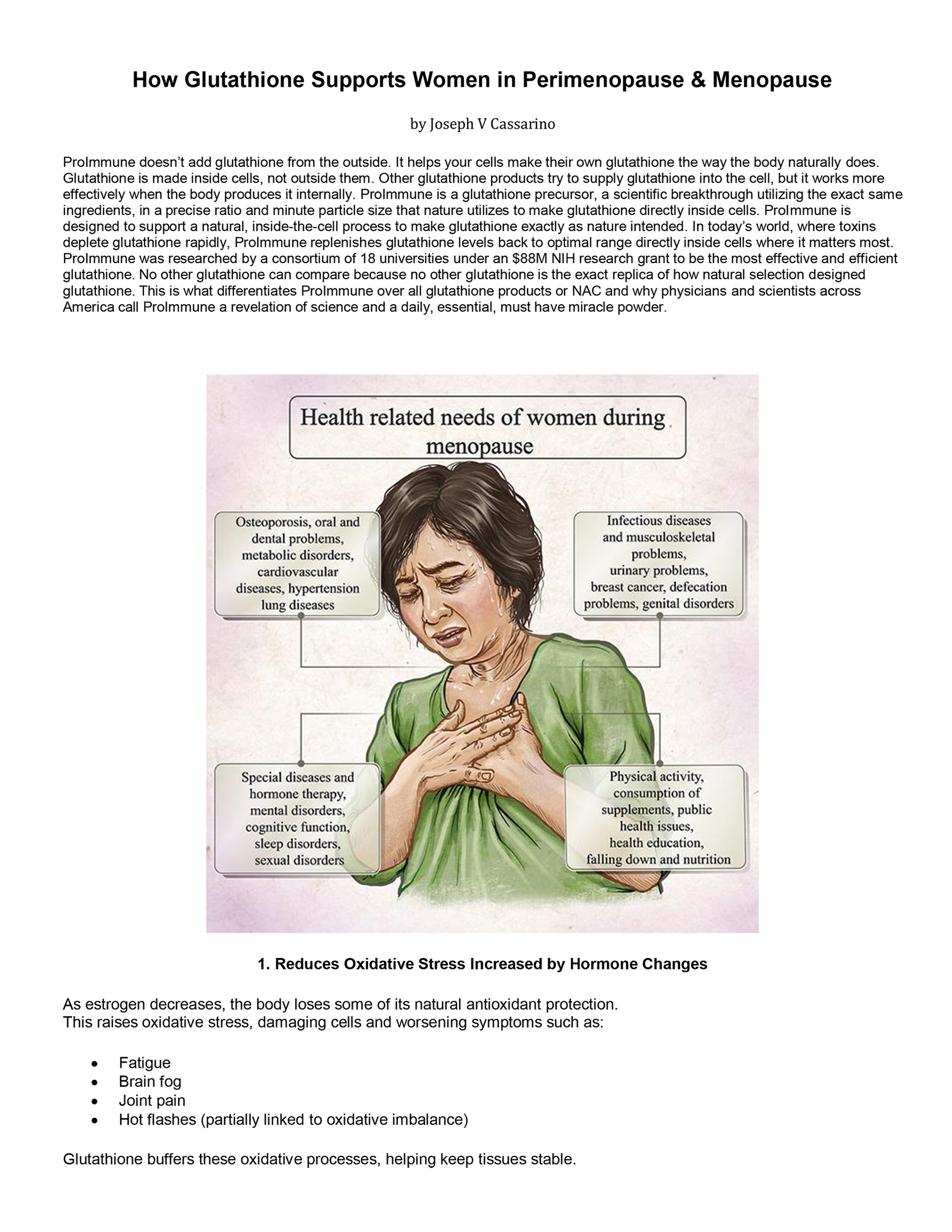 How Glutathione Supports Women in Perimenopause & Menopause article preview