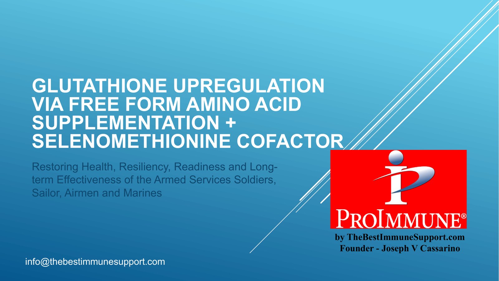 Department of Defense presentation, slide 1 of 19