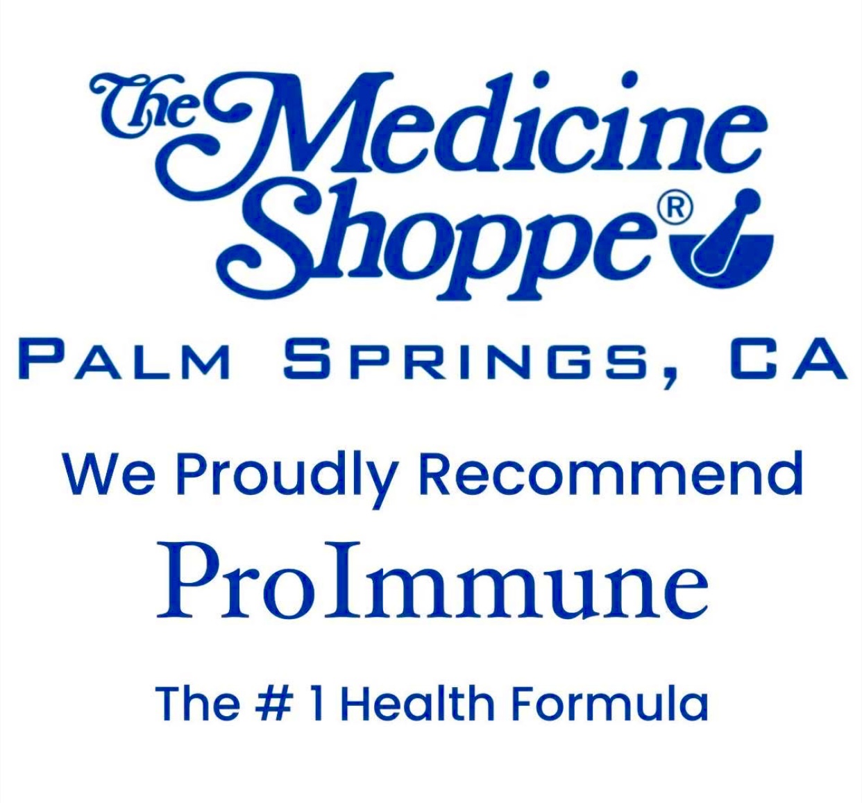 Palm Springs Medicine Shoppe recommends ProImmune