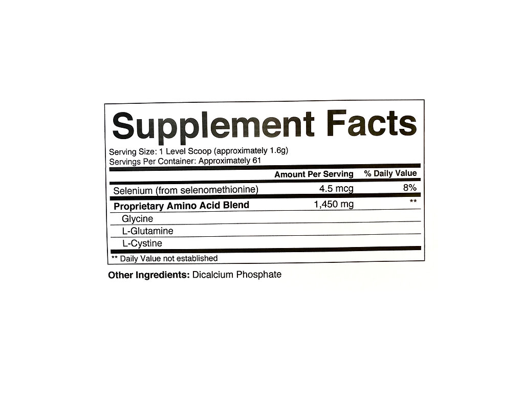 Supplement Facts Label